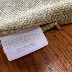 SOLD OUT/ not available.Restoration Hardware 20x 20 inch pillow covers.